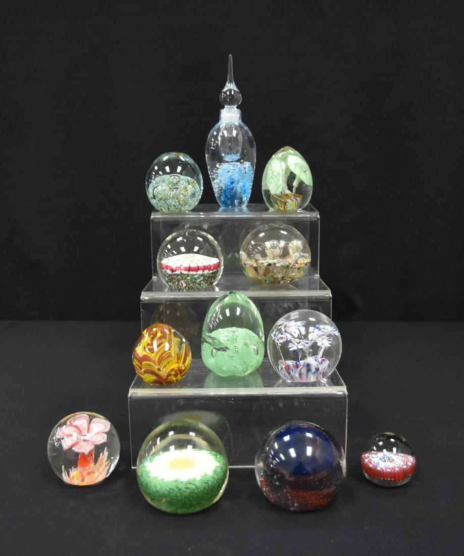 (12) ART GLASS PAPERWEIGHTS (1 of 14)