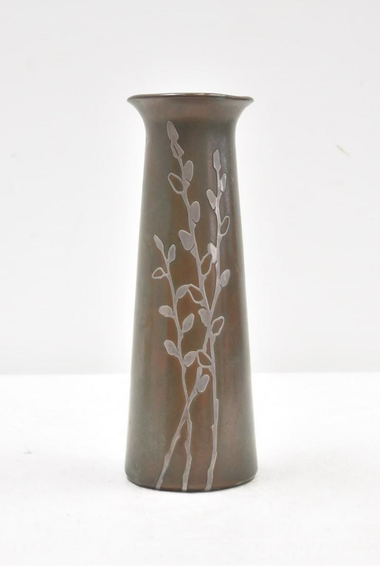 SILVERCREST STERLING SILVER ON BRONZE VASE (1 of 10)