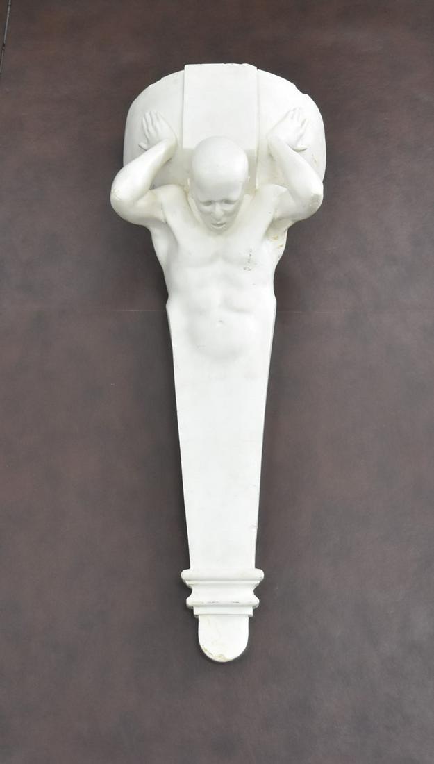 GERALD LAING CAST PLASTER FIGURAL WALL SCONCE (1 of 13)
