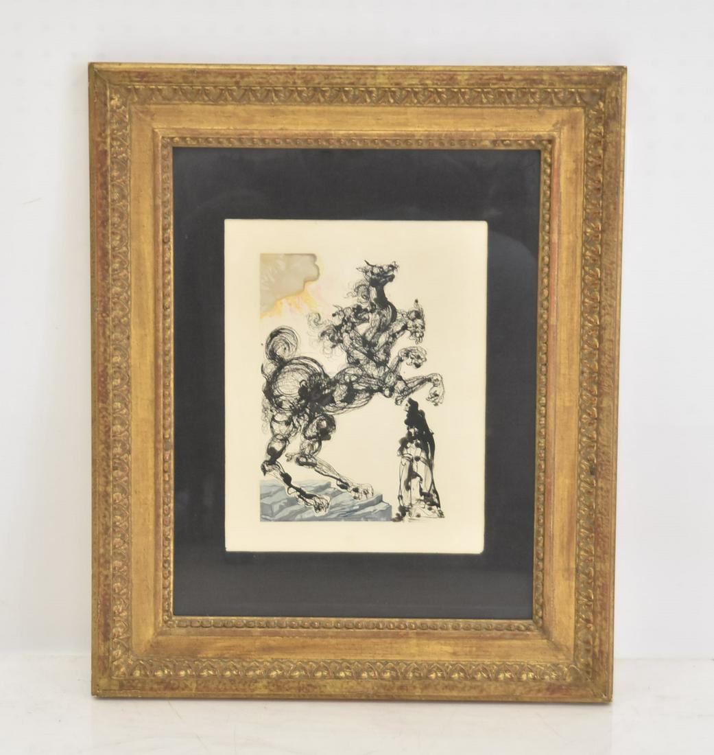 SALVADOR DALI SURREALIST HORSE LITHOGRAPH (1 of 12)