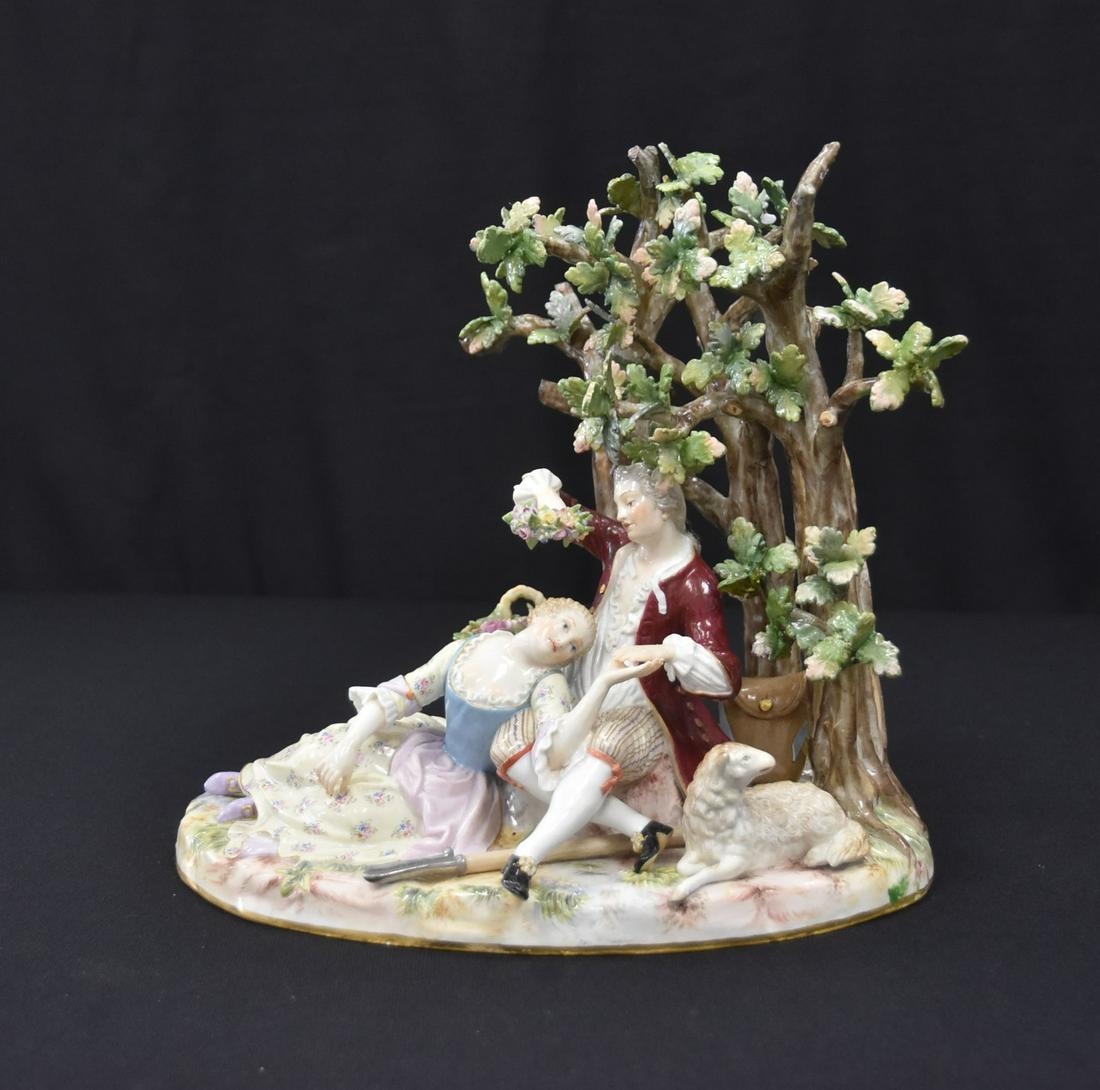 LARGE MEISSEN PORCELAIN TREE GROUPING (1 of 12)