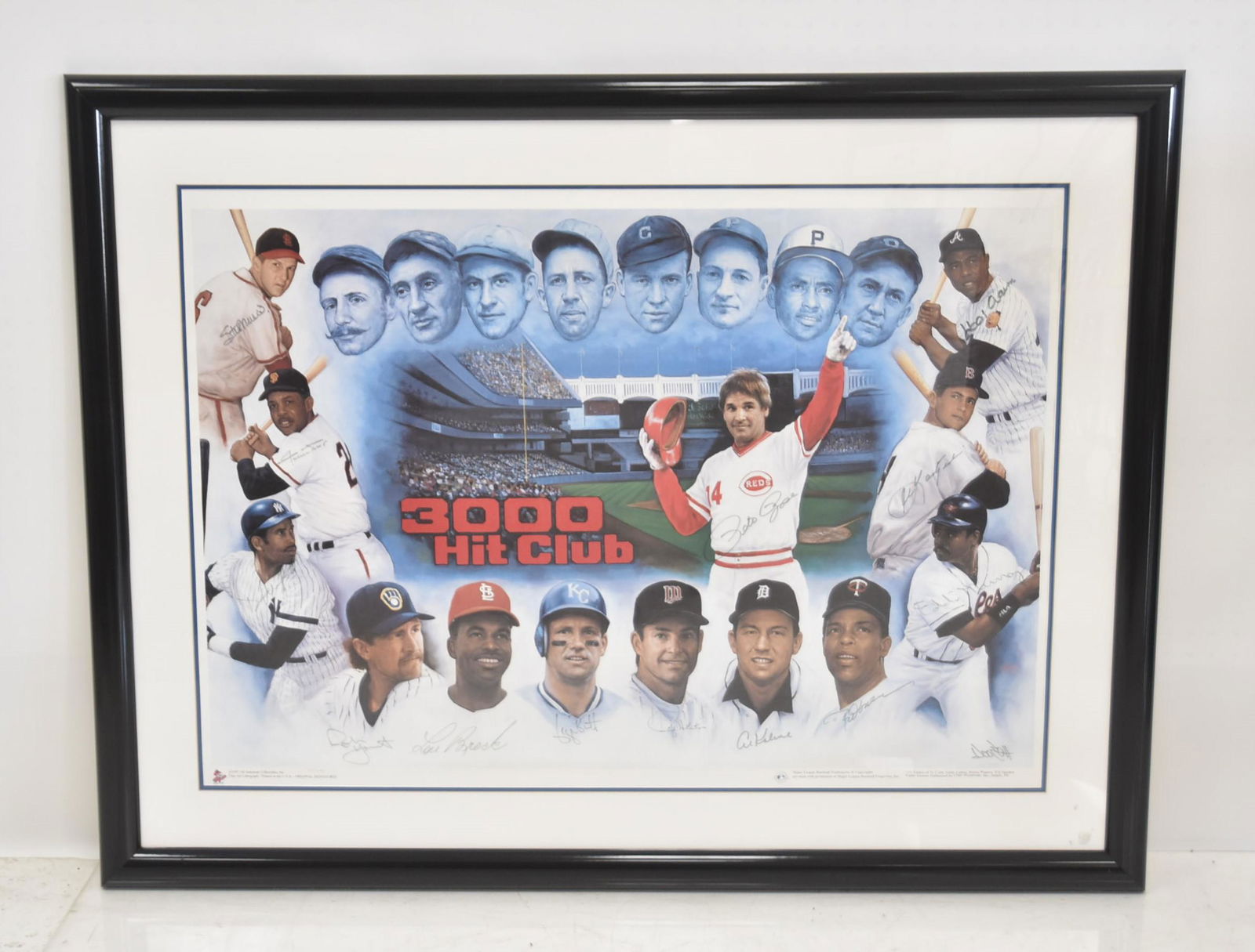 3000 HIT CLUB AUTOGRAPHED LITHOGRAPH (1 of 12)
