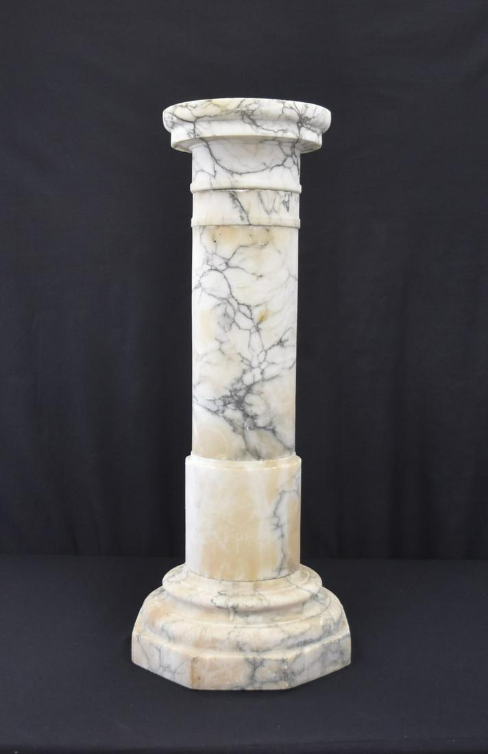 ALABASTER COLUMN PEDESTAL (1 of 10)