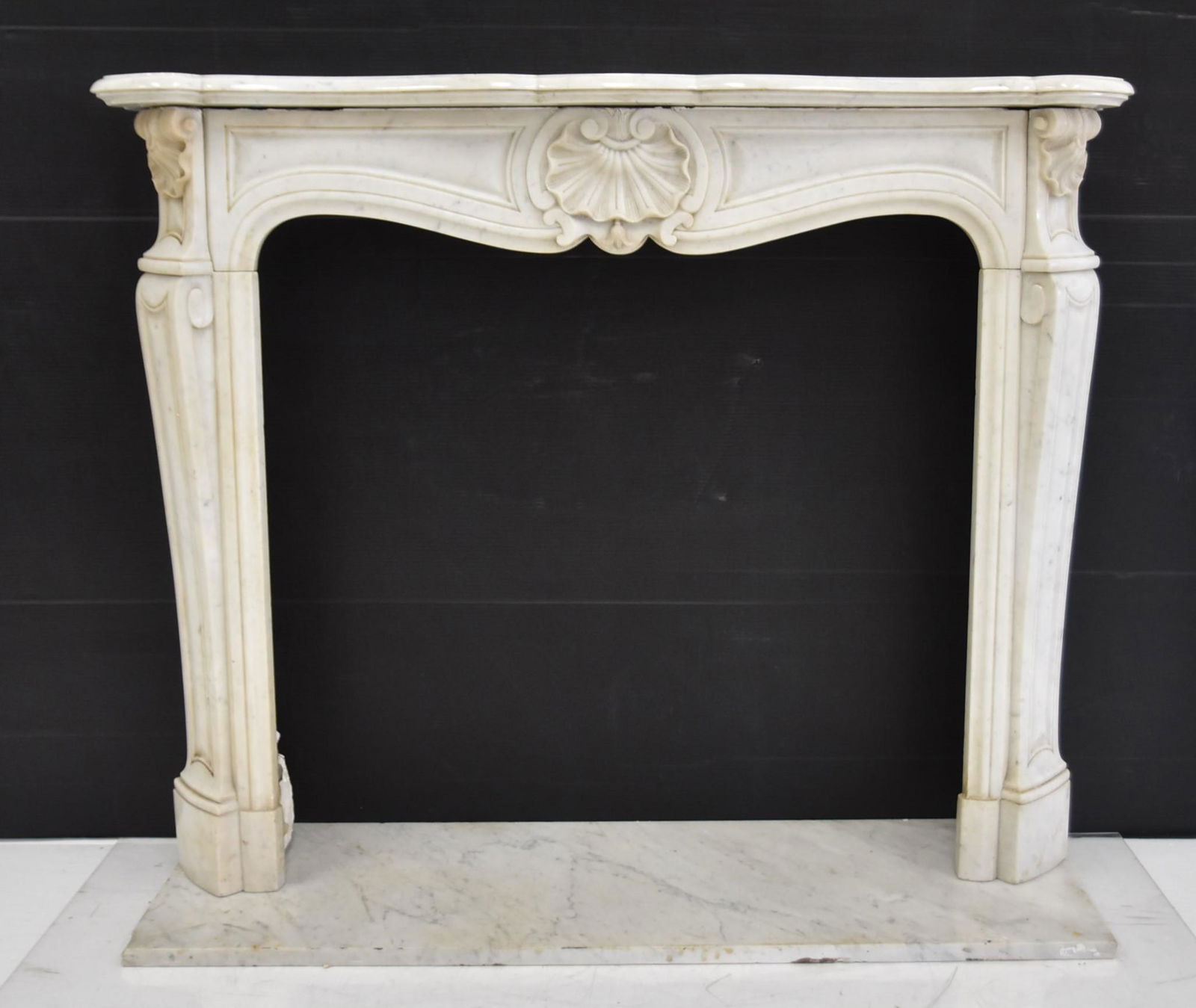 CARVED MARBLE FIREPLACE MANTLE (1 of 12)