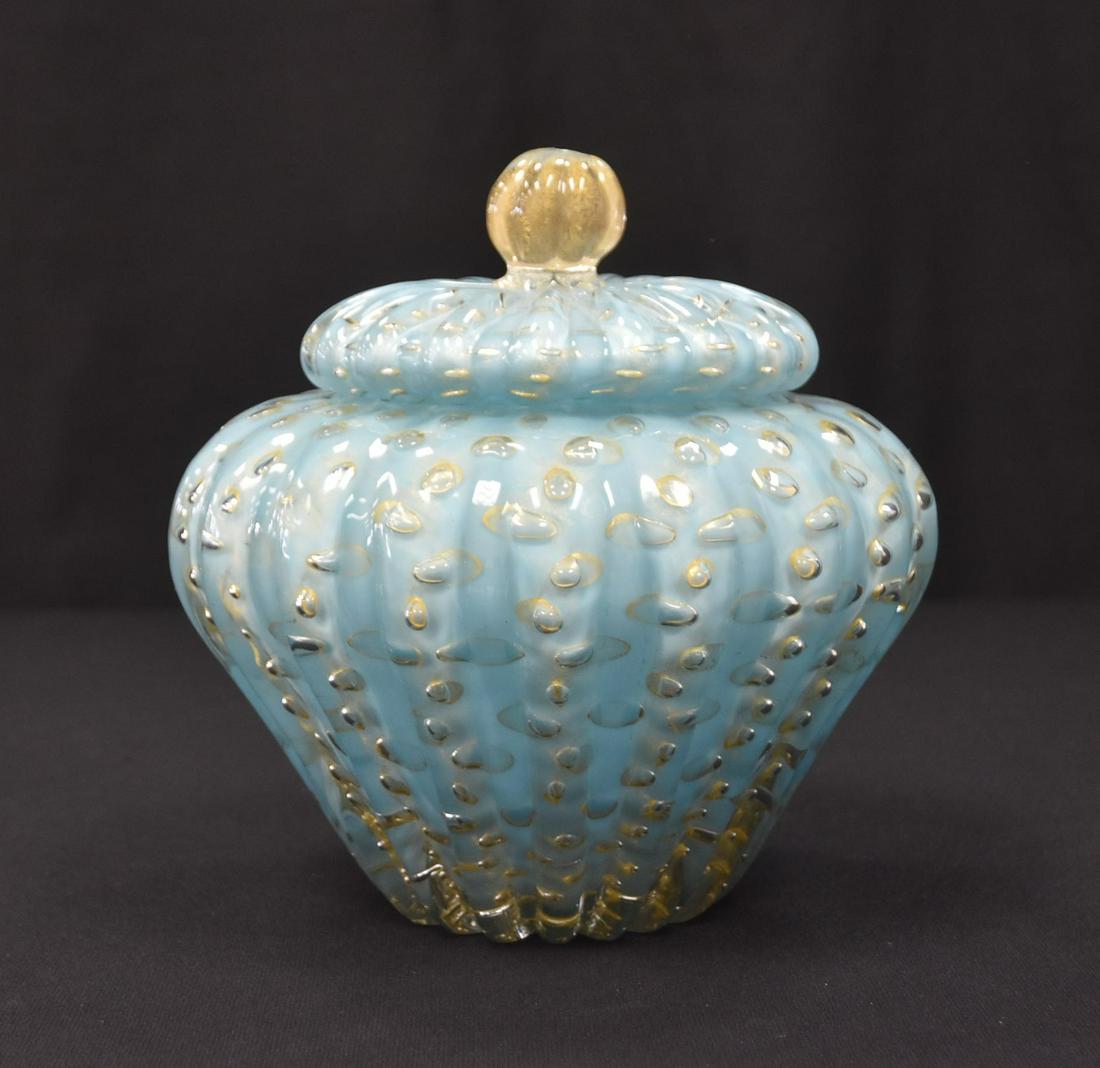 ALFREDO BARBINI VENETIAN MURANO COVERED VESSEL (1 of 14)