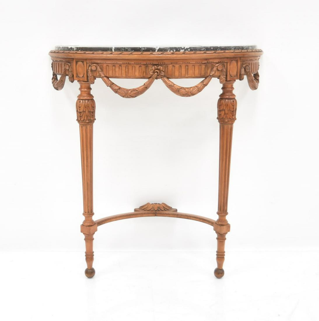 ANTIQUE LXVI STYLE MARBLE TOP CONSOLE (1 of 16)