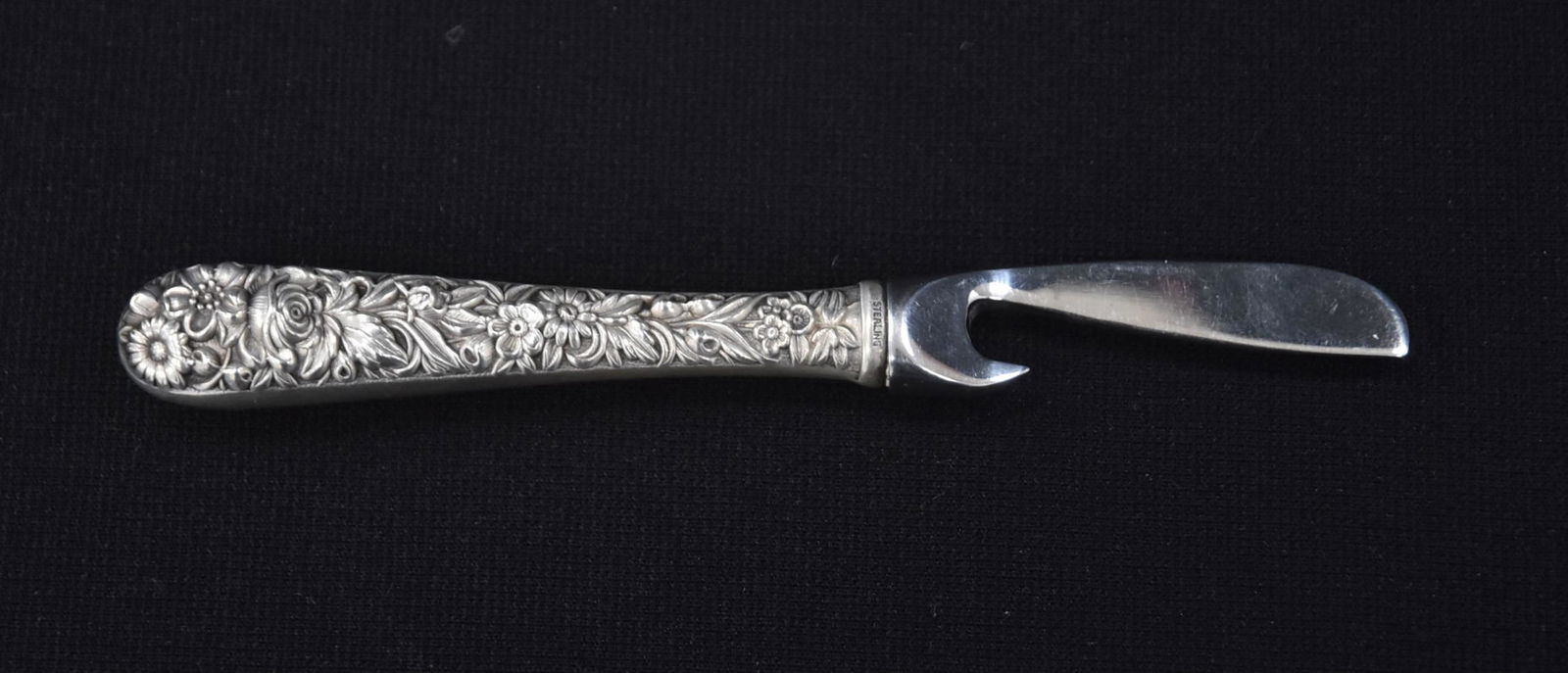 S. KIRK & SONS STERLING REPOUSSE BOTTLE OPENER (1 of 9)