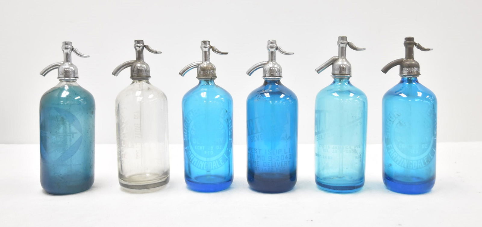 (6) VINTAGE SELTZER BOTTLES (1 of 8)