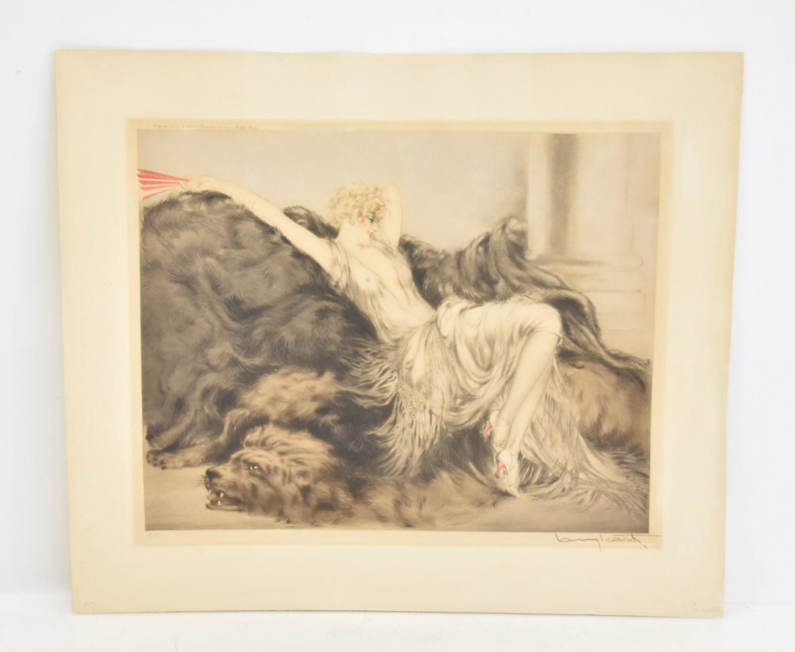 LOUIS ICART "LAZINESS" ETCHING (1 of 12)