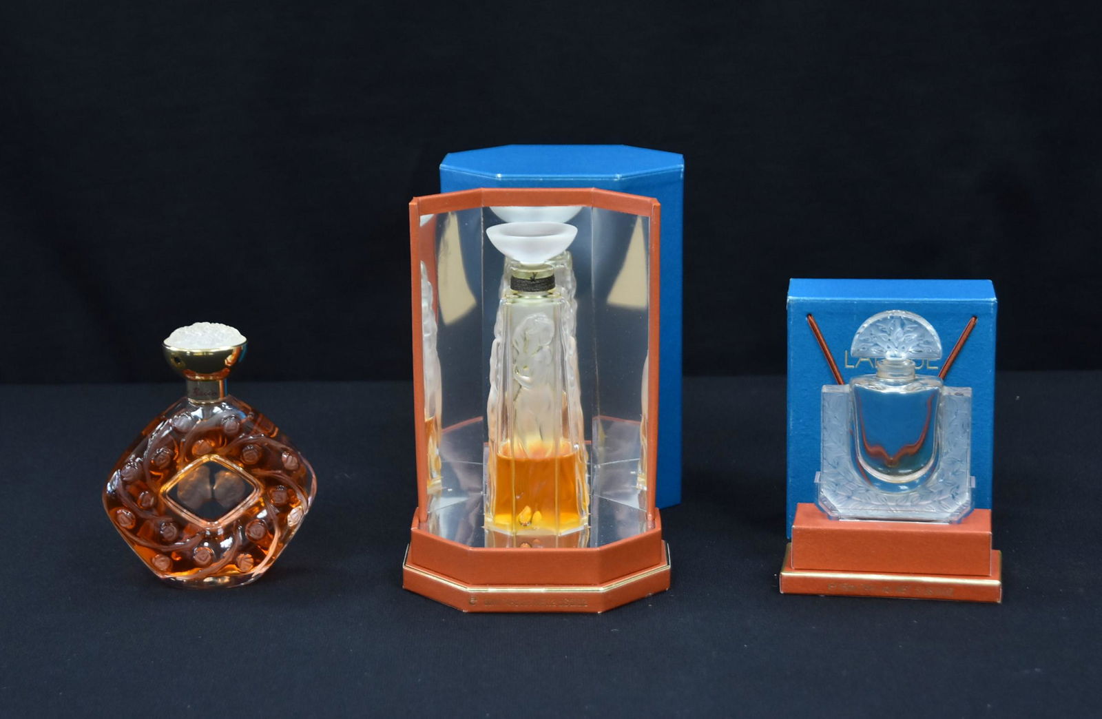(3) LALIQUE PEFUME BOTTLES (1 of 13)