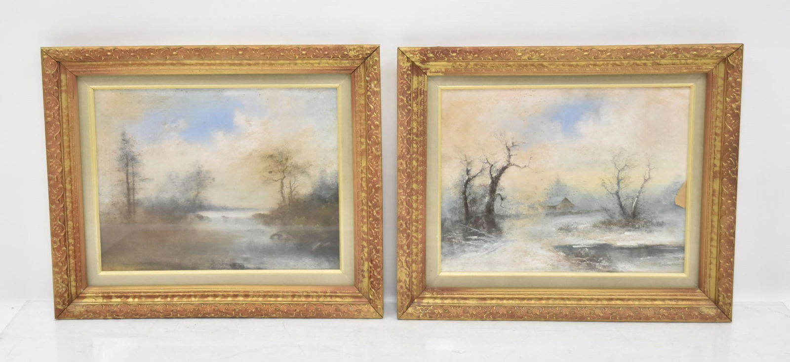 (Pr) FRAMED & MATTED AMERICAN PASTEL LANDSCAPE PAINTINGS (1 of 11)