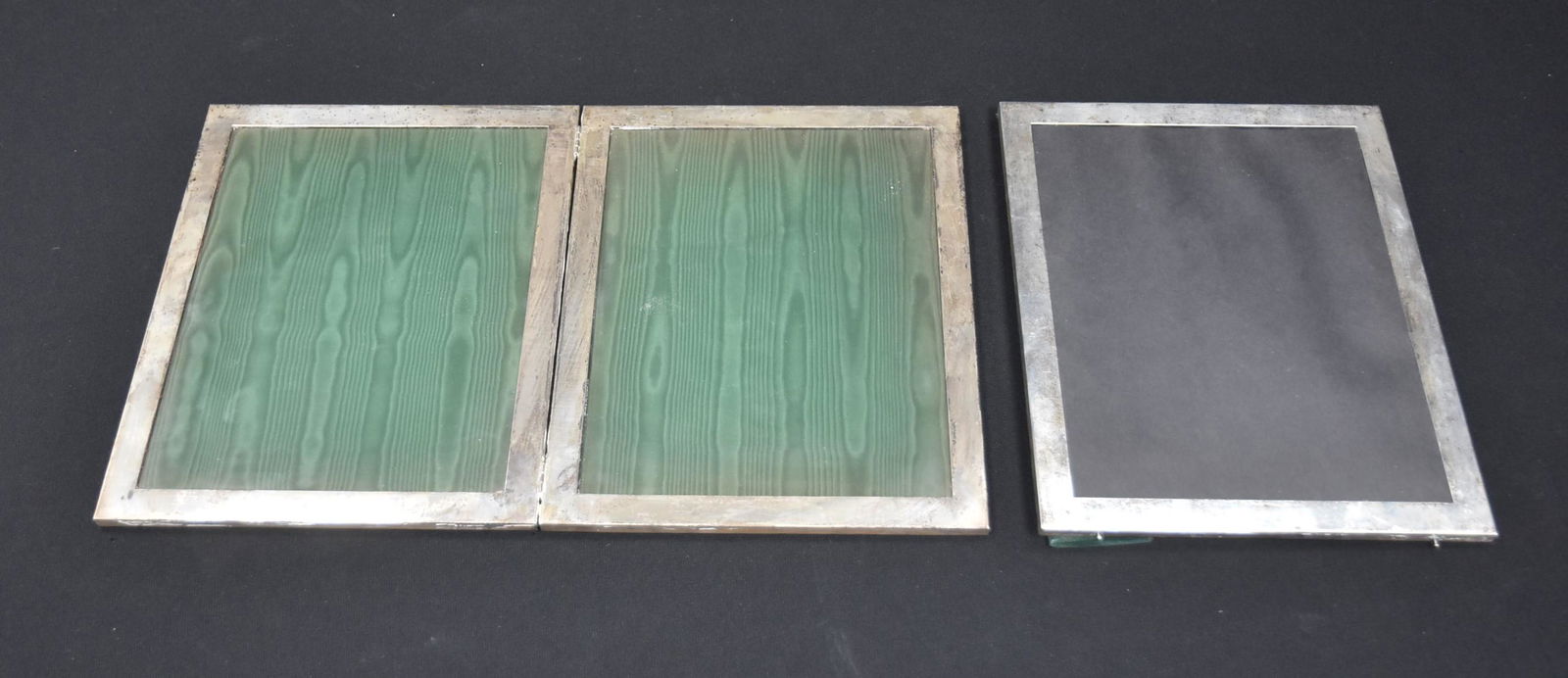 (2) STERLING SILVER PICTURE FRAMES: STERLING SILVER DOUBLE PICTURE FRAME / STERLING SILVER PHOTO PICTURE FRAME - 8" x 10" ; 7" x 9"