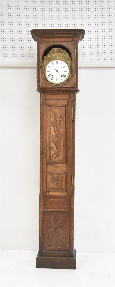 LARGE 19thC COUNTRY FRENCH TALL CLOCK CASE (1 of 20)