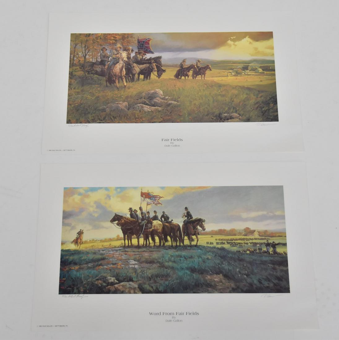 (2) DALE GALLON , AMERICAN CIVIL WAR PRINTS (1 of 16)