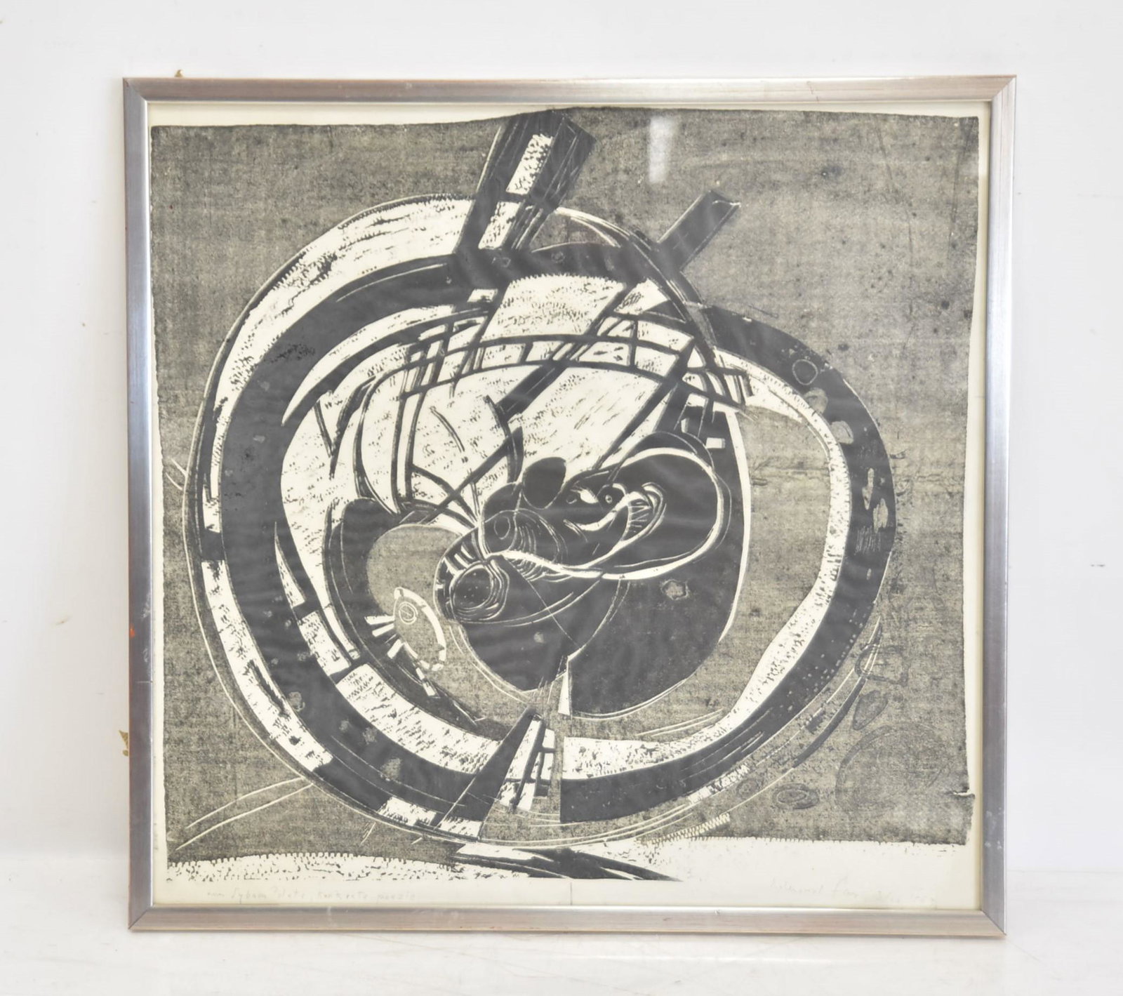 HAND SIGNED ABSTRACT LITHOGRAPH (1 of 9)