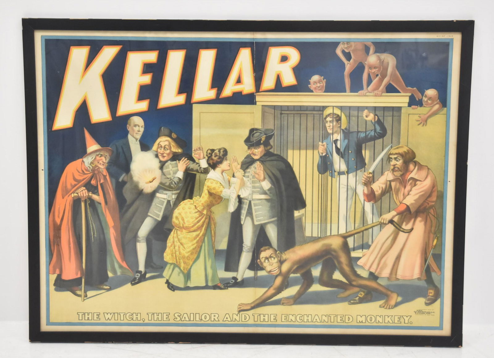 HARRY KELLAR , STROBRIDGE LITHOGRAPH POSTER (1 of 16)