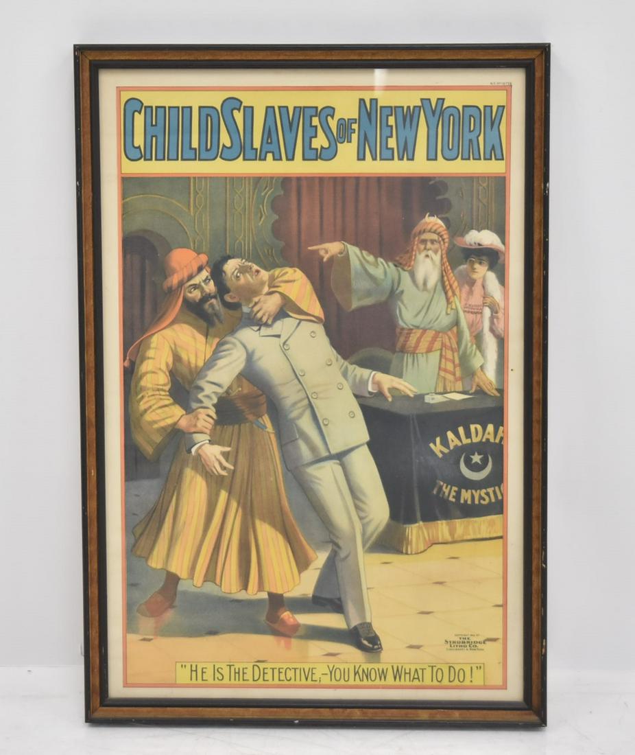 STROBRIDGE "CHILD SLAVES OF NEW YORK" POSTER (1 of 10)
