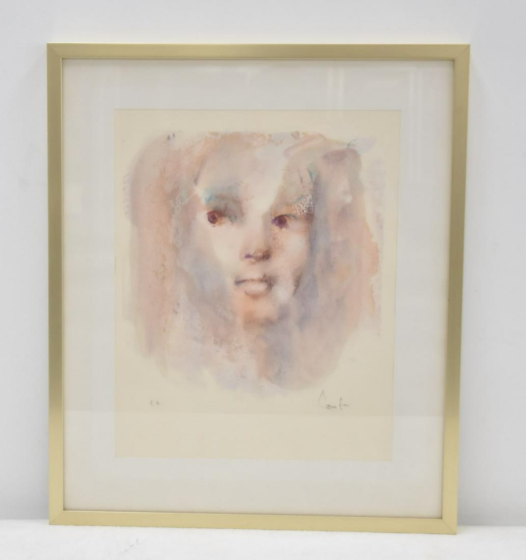 LEONORE FINI . LITHOGRAPH PORTRAIT OF WOMAN (1 of 6)