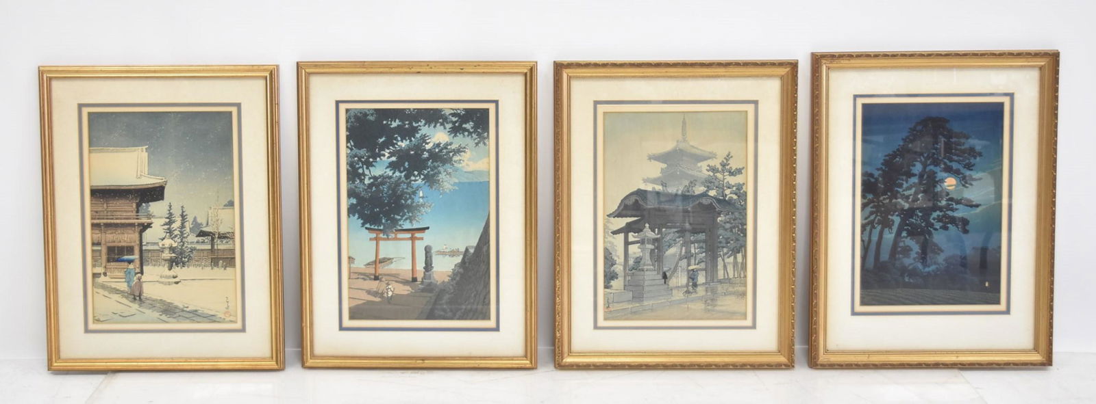 (4) JAPANESE WOOD BLOCK PRINTS (1 of 18)