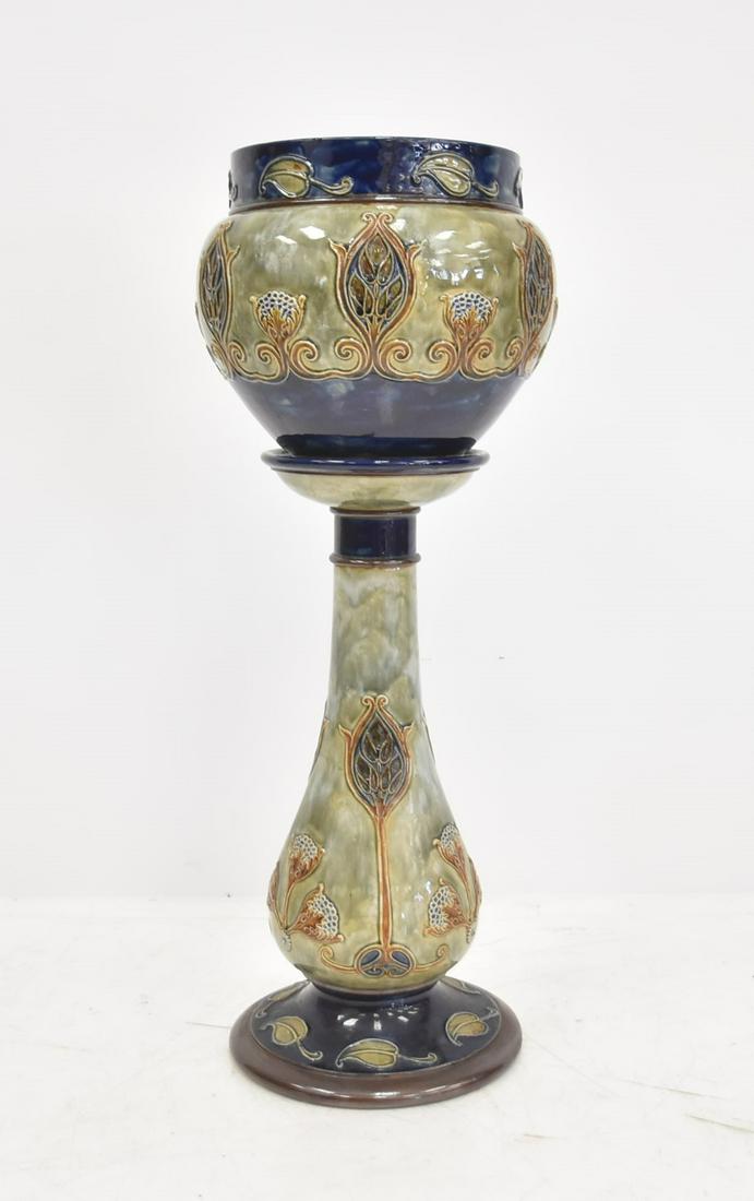 ROYAL DOULTON JARDINIERE & PEDESTAL (1 of 15)