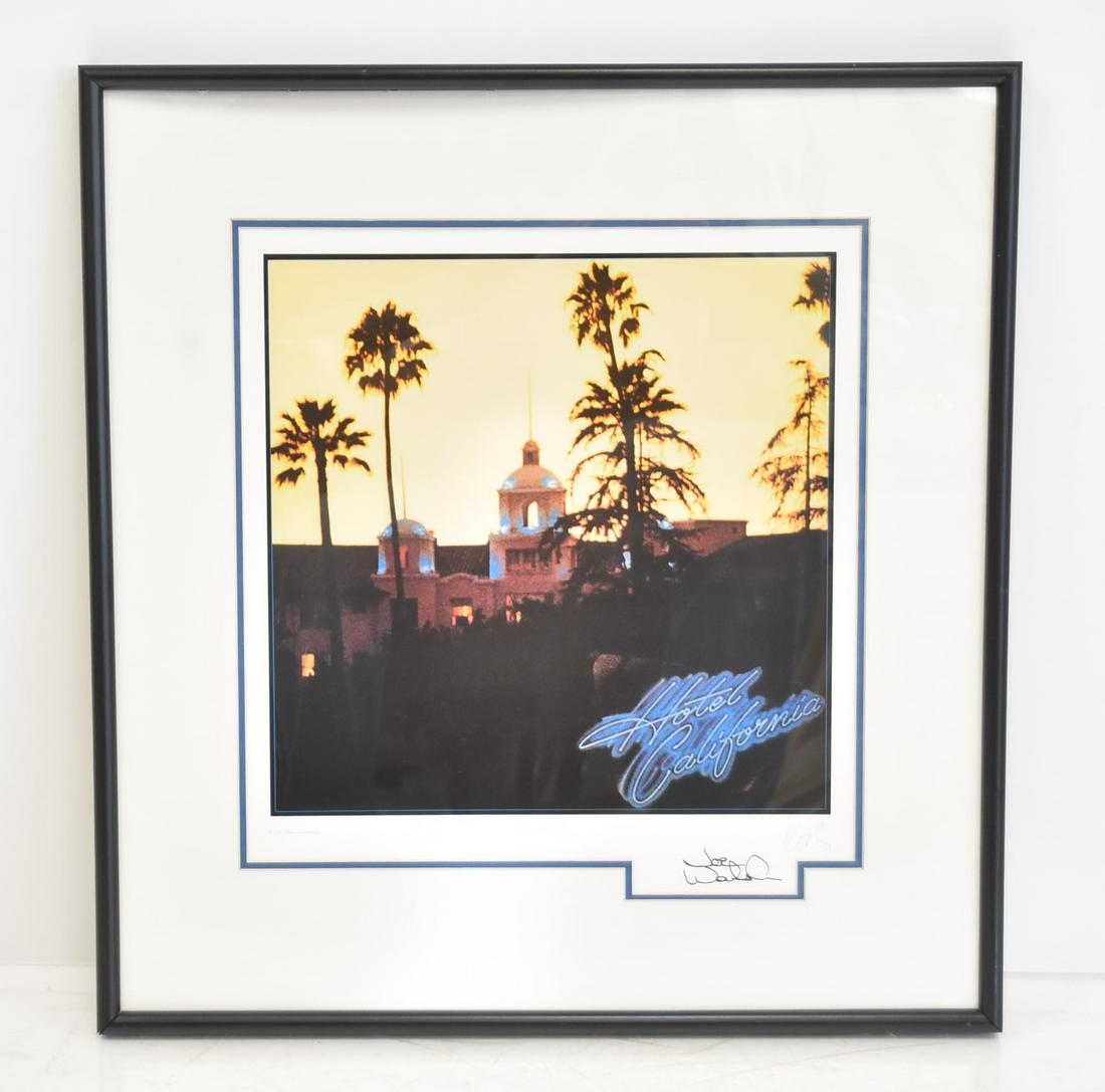 HOTEL CALIFORNIA JOE WALSH SIGNED LITHOGRAPH (1 of 15)