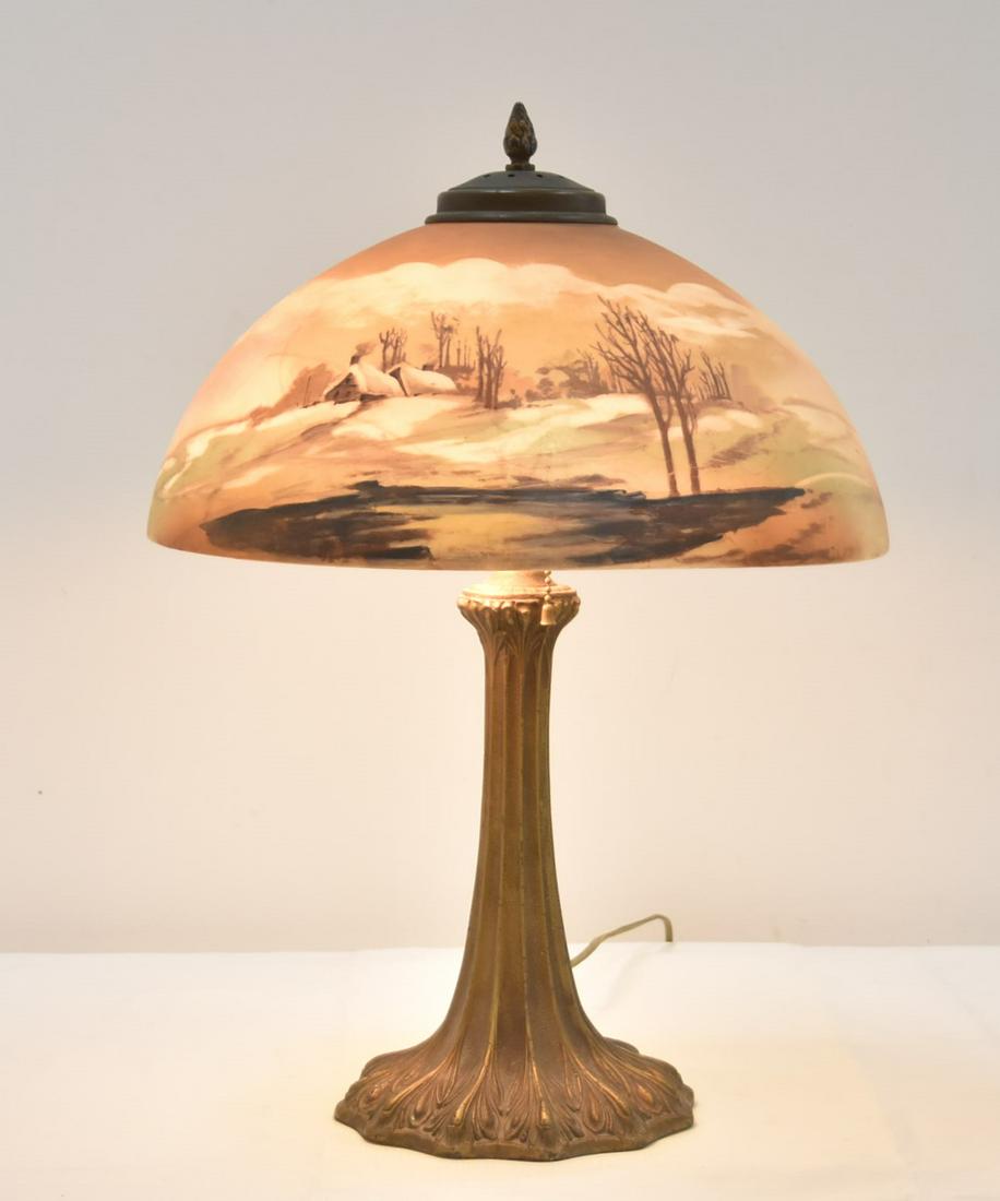 SCENIC HAND PAINTED TABLE LAMP (1 of 20)