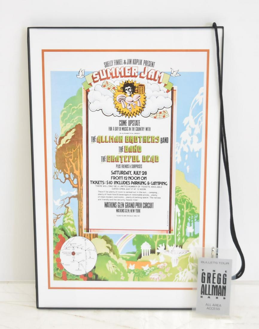 SUMMER JAM POSTER & BACK STAGE PASS LOT (1 of 7)