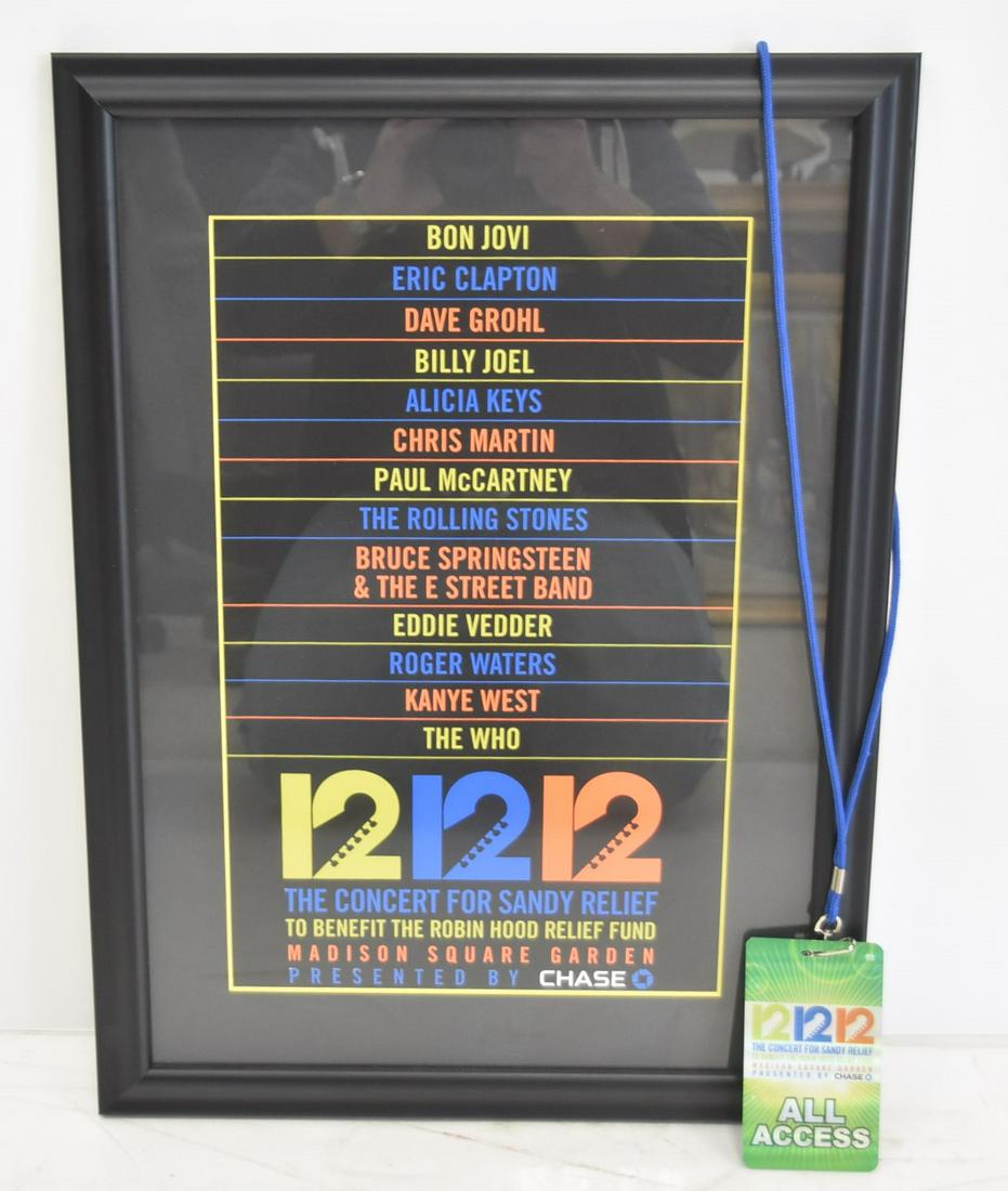 121212 CONCERT FOR SANDY POSTER & PASS (1 of 7)