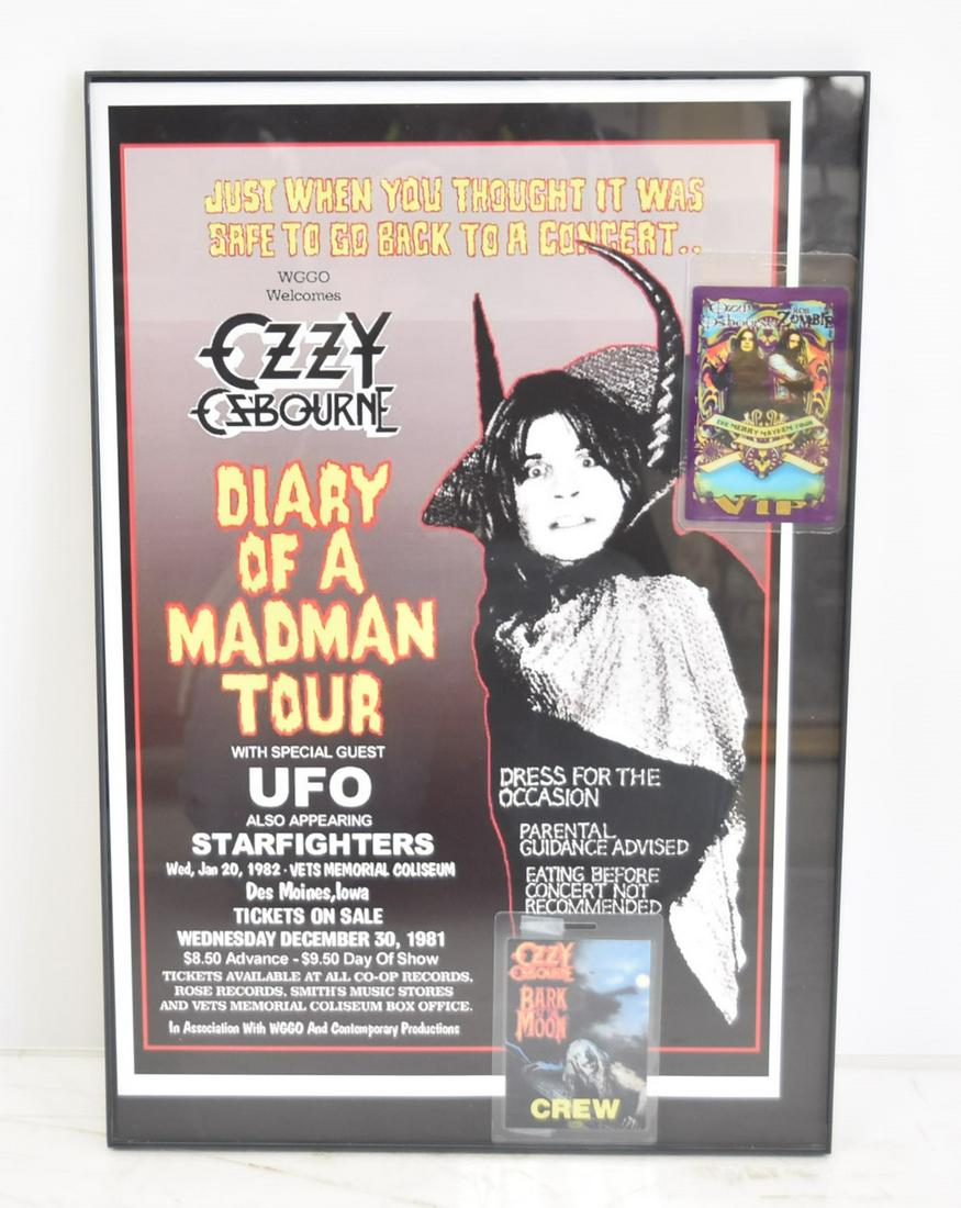 ROB ZOMBIE & OZZY OSBOURNE FRAMED COLLAGE (1 of 7)