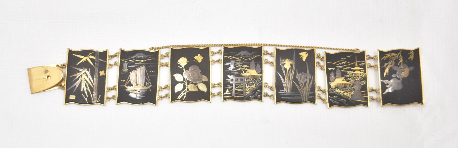 JAPANESE MIXED METAL KOMAI BRACELET (1 of 11)