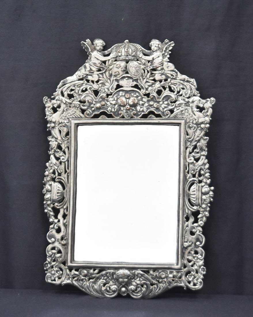 RETICULATED SILVER PLATE MIRROR (1 of 14)