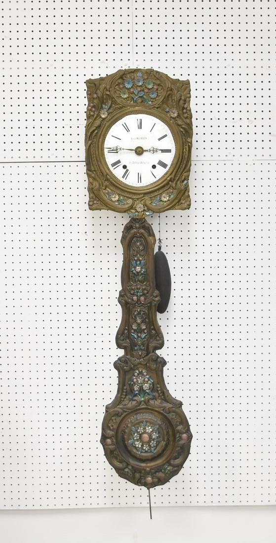 FRENCH MORBIER WALL CLOCK (1 of 11)