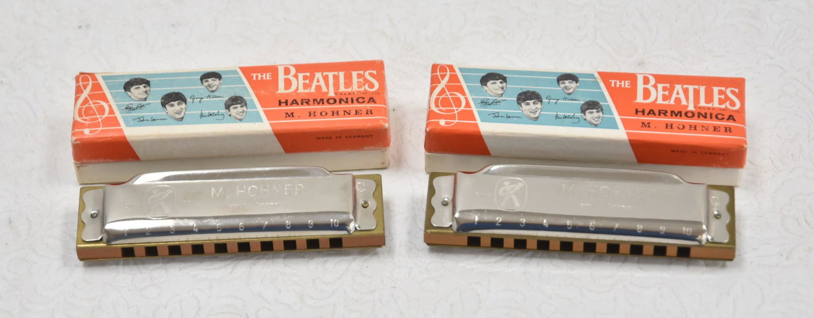 (2) VINTAGE BEATLES HOHNER HARMONICA (1 of 12)