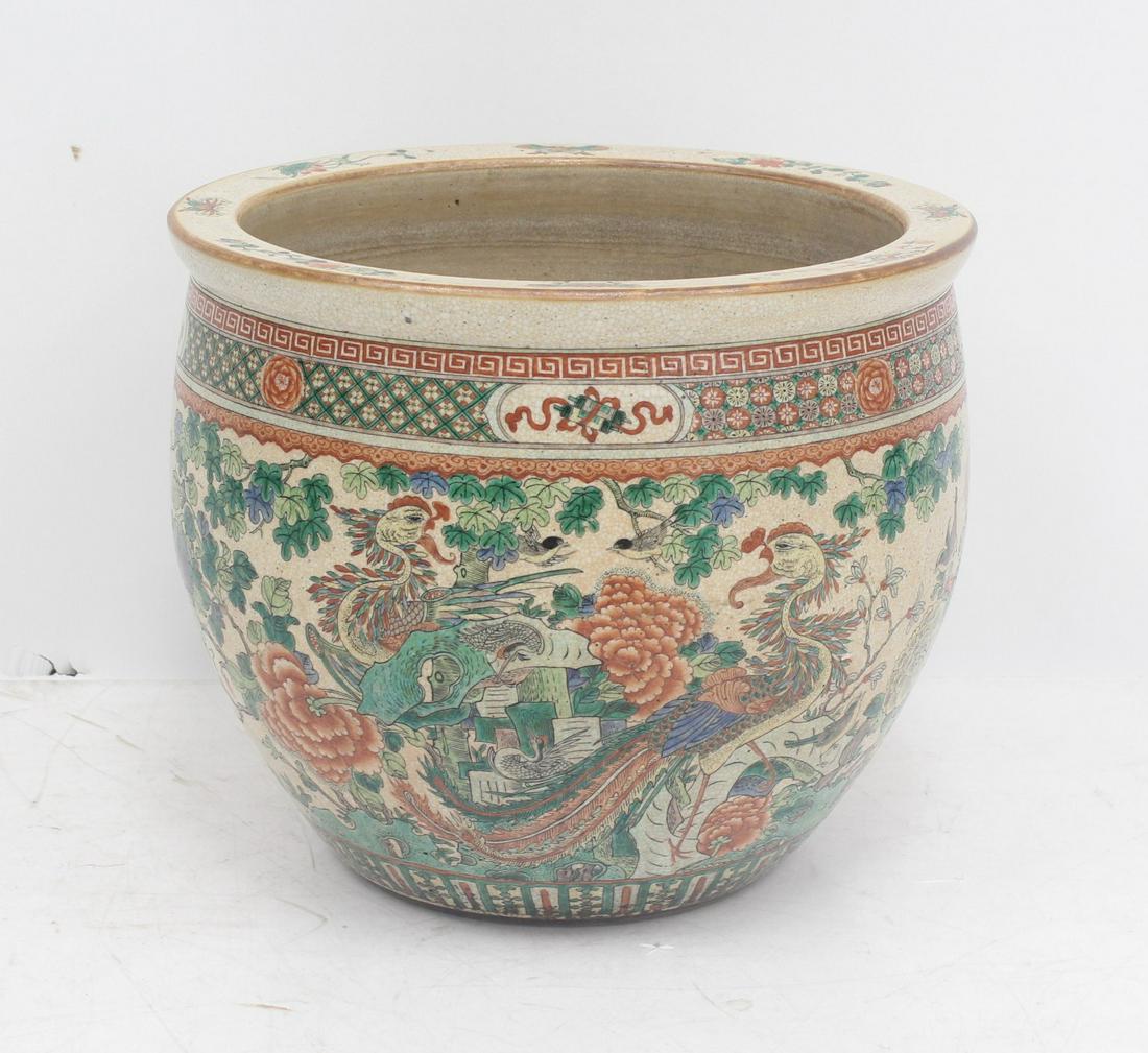 LARGE CHINESE PLANTER - POT (1 of 7)