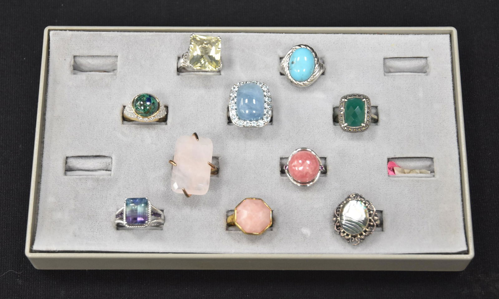 (10) STERLING SILVER DESIGNER RINGS (1 of 12)