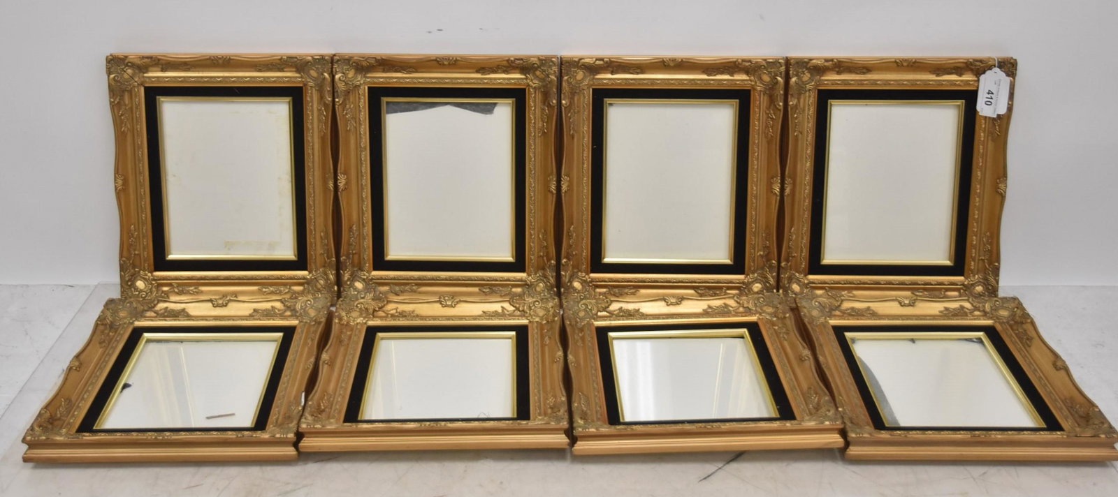 (8) GILTWOOD PICTURE FRAMES: (8) MATCHING GILTWOOD 8' x 10' PHOTO PICTURES FRAMES - 13 1/2" x 15 1/2" OVERALL