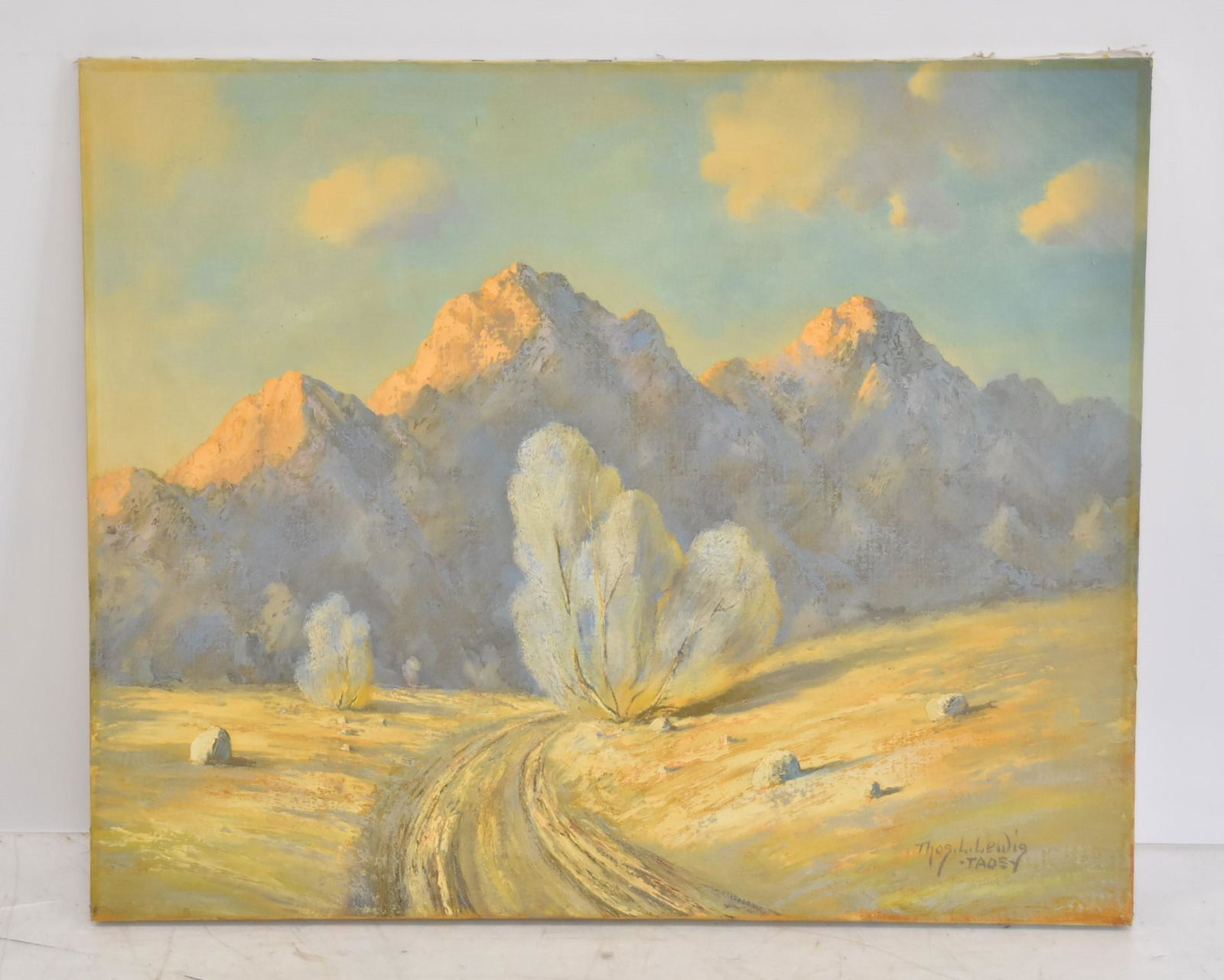 THOMAS L. LEWIS , OIL ON CANVAS "MORNING LIGHT" (1 of 10)