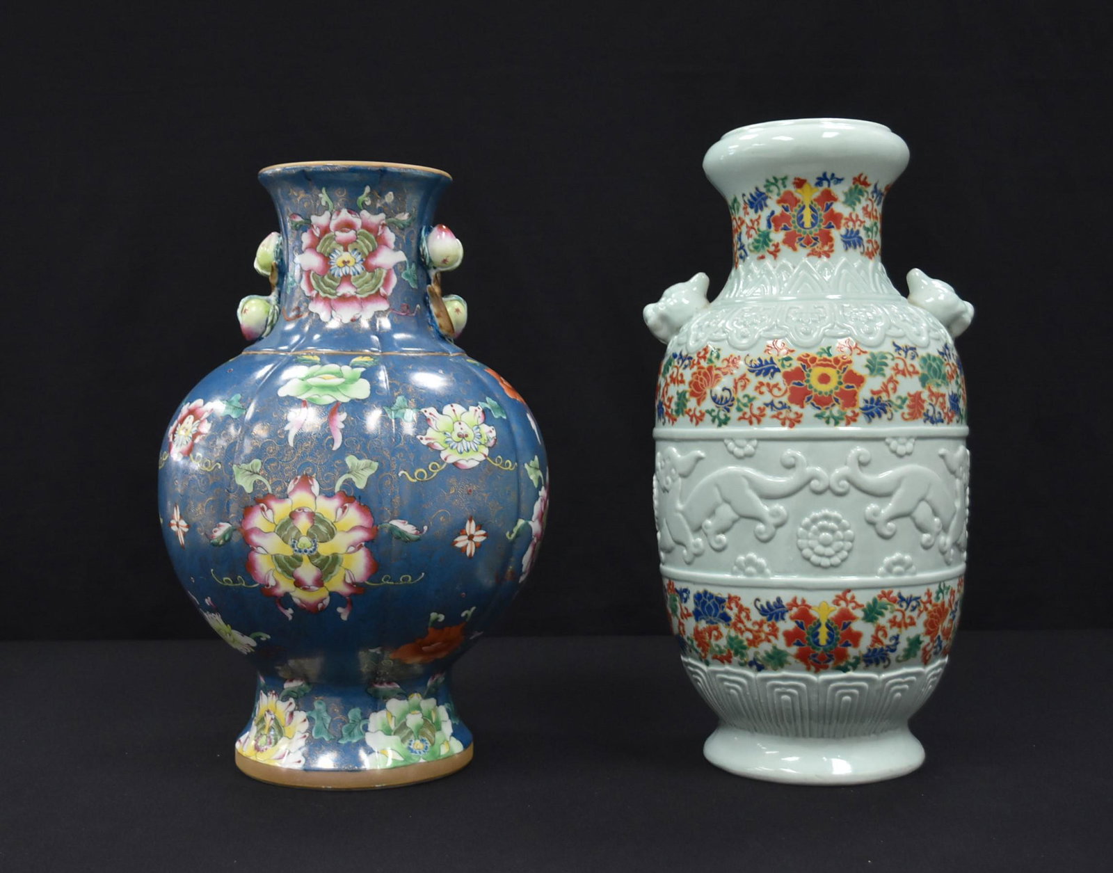 (2) LARGE CHINESE PORCELAIN VASES (1 of 10)