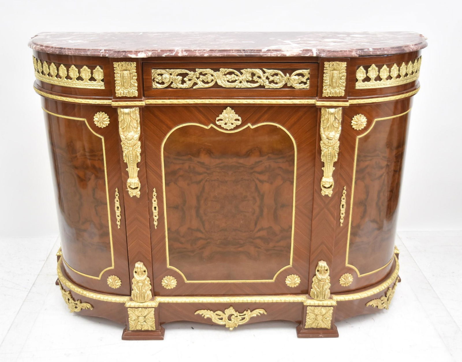 FRENCH STYLE BRONZE MOUNTED COMMODE (1 of 17)