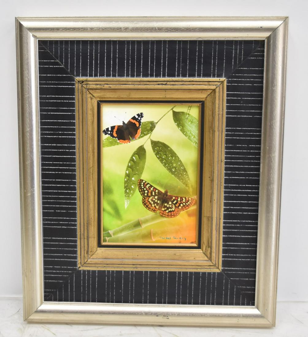 YANKEL GINZBURG , ACRYLIC ON WOOD BUTTERFLIES (1 of 13)