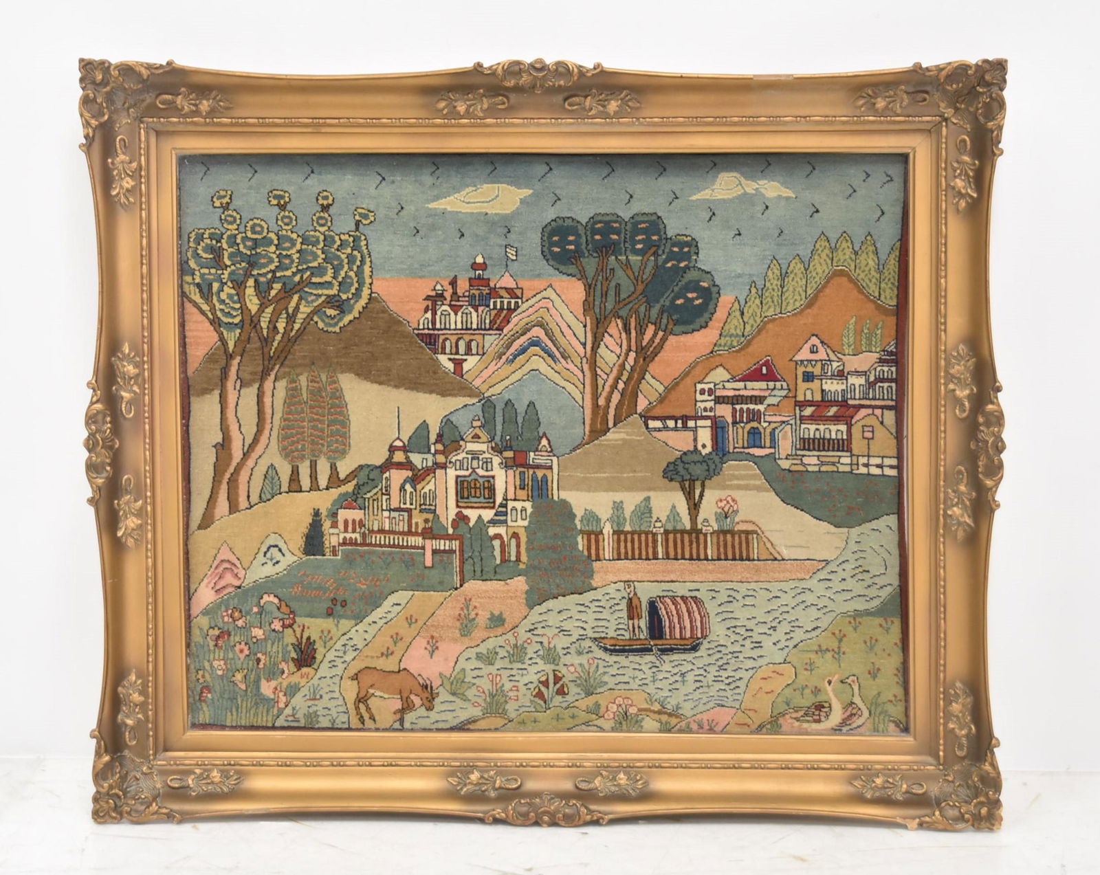 ANTIQUE PERSIAN PICTORAL RUG (1 of 16)