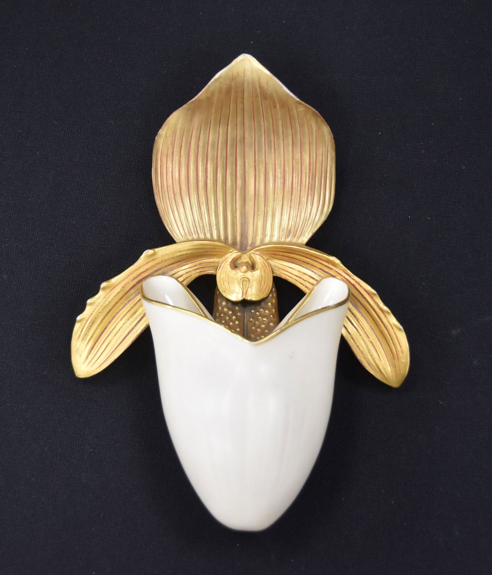 ROYAL WORCESTER ORCHID WALL POCKET (1 of 12)