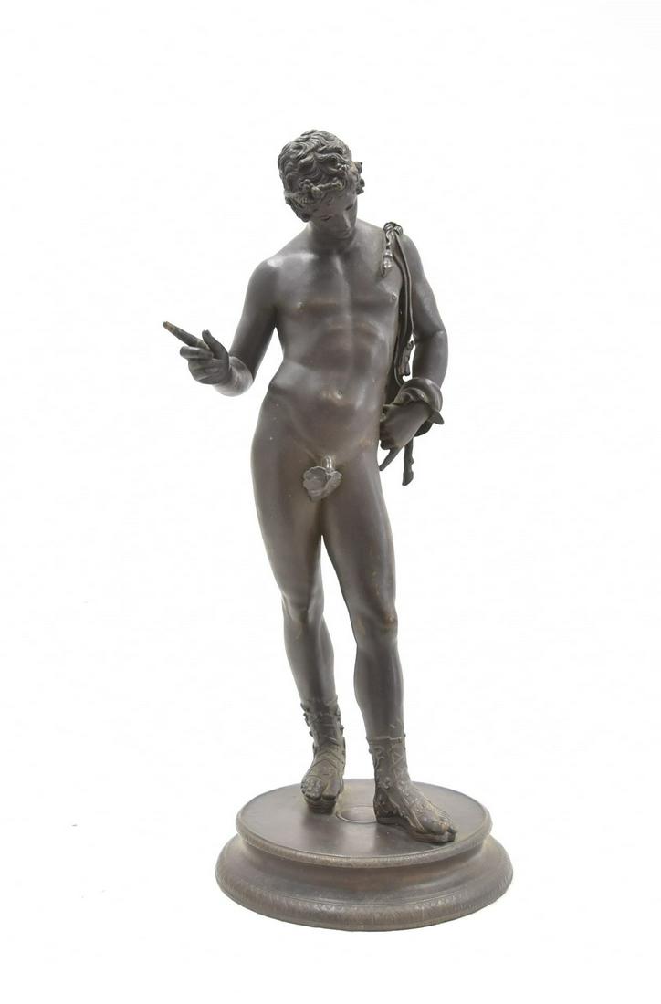 GRAND TOUR BRONZE STATUE OF NARCISSUS (1 of 12)