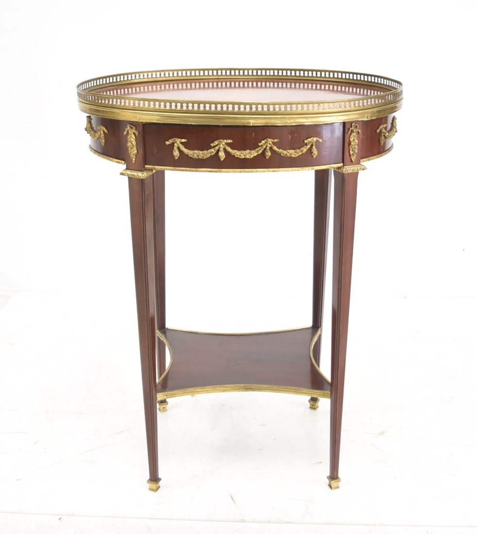 FRENCH STYLE BRONZE MOUNTED TABLE (1 of 11)