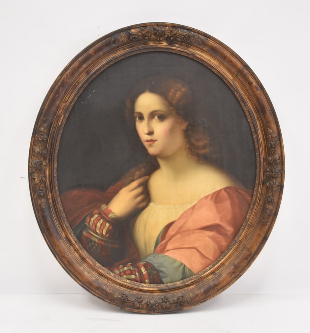 CIRCLE / SCHOOL OF PALMA IL VECCHIO "LA BELLA" OIL ON CANVAS (1 of 13)