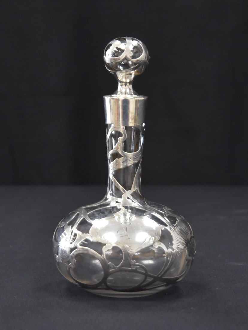 STERLING OVERLAY PERFUME BOTTLE (1 of 11)
