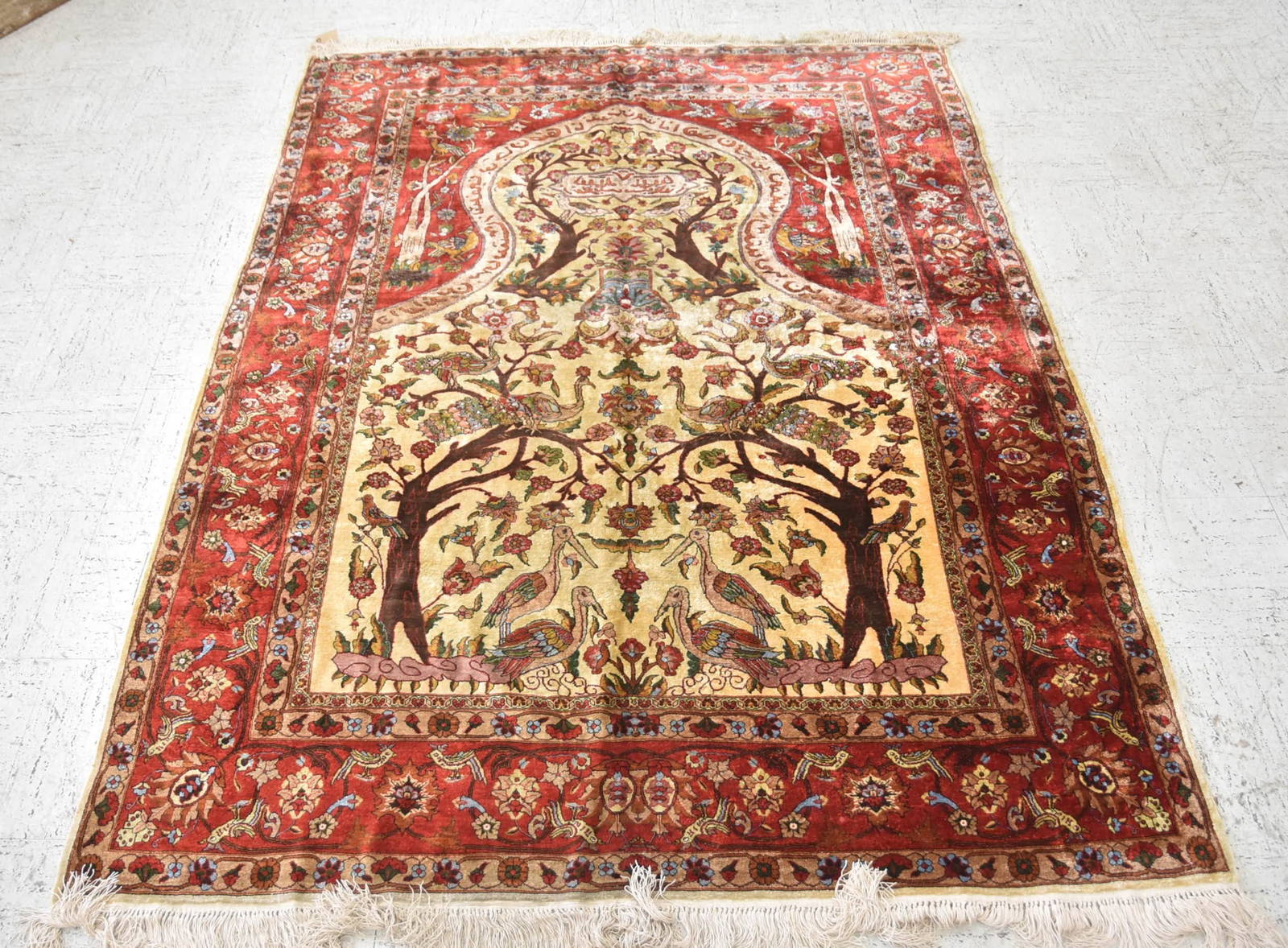 Silk Tree Of Life Rug Auction