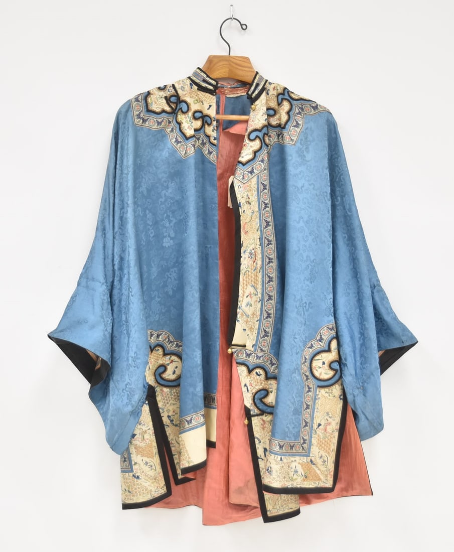 ANTIQUE PERSIAN ROBE: 58" ARM TO ARM ; 38" LONG