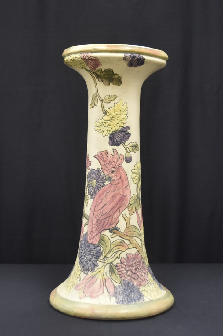 WELLER FLEMISH POTTERY PEDESTAL (1 of 15)