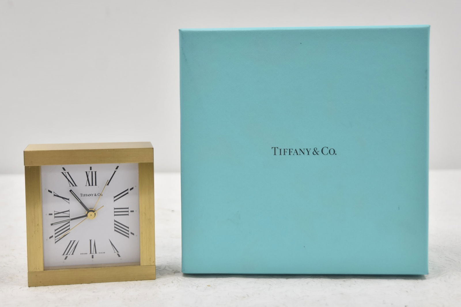 TIFFANY & Co DESK CLOCK WITH ORIGINAL BOX (1 of 9)